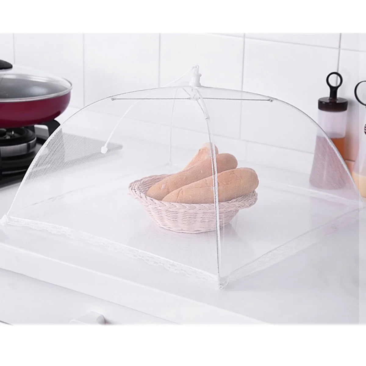 12 Pack 17x17 Pop-Up Mesh Food Covers F154408