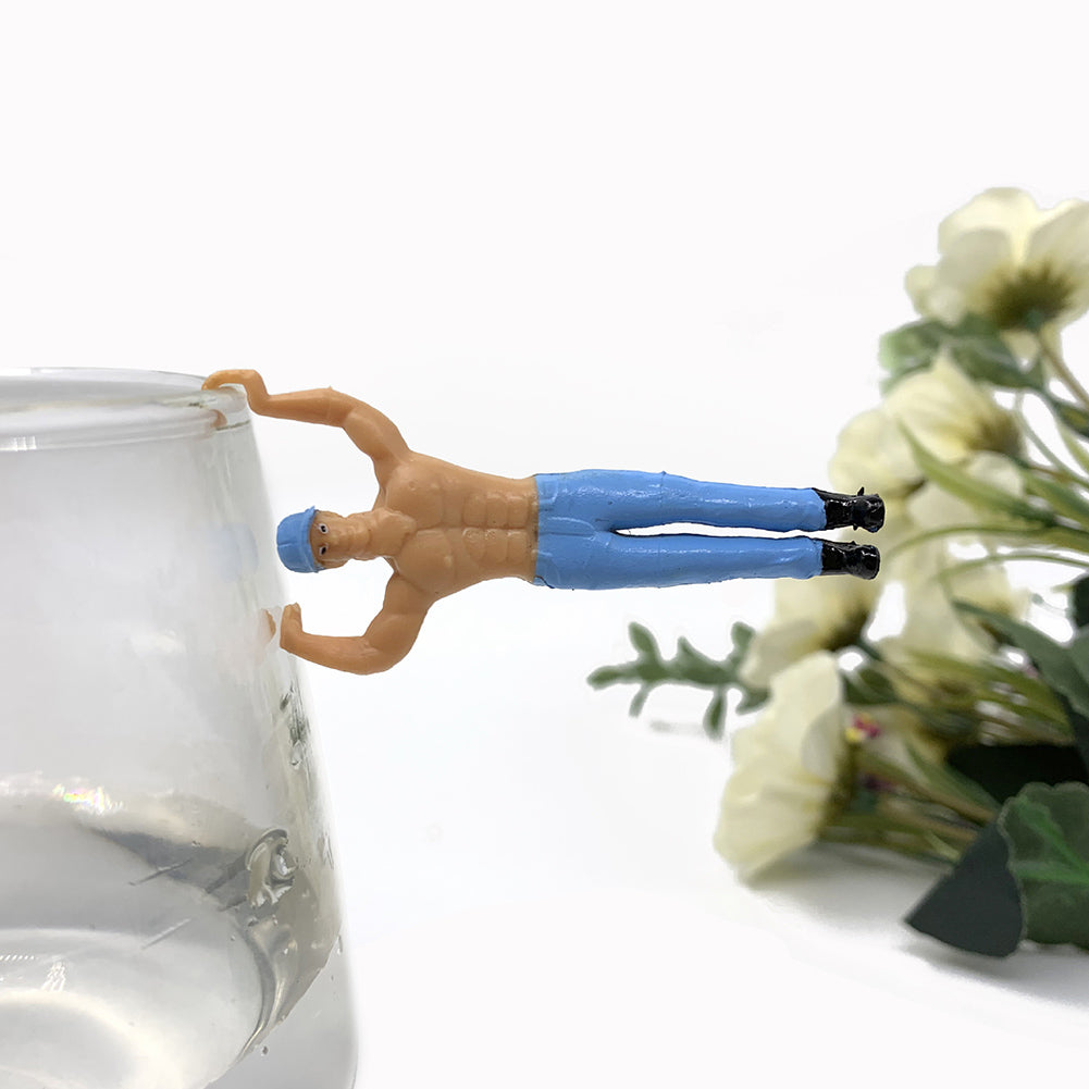 8Pcs Mini Simulated People Dollhouse Pendant Decor F9726