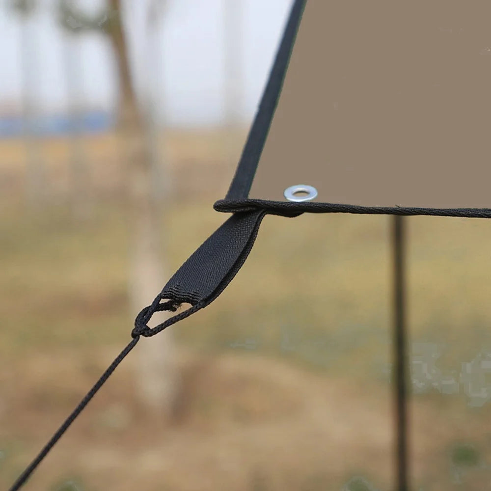 Waterproof Camping Tarp with Poles C564
