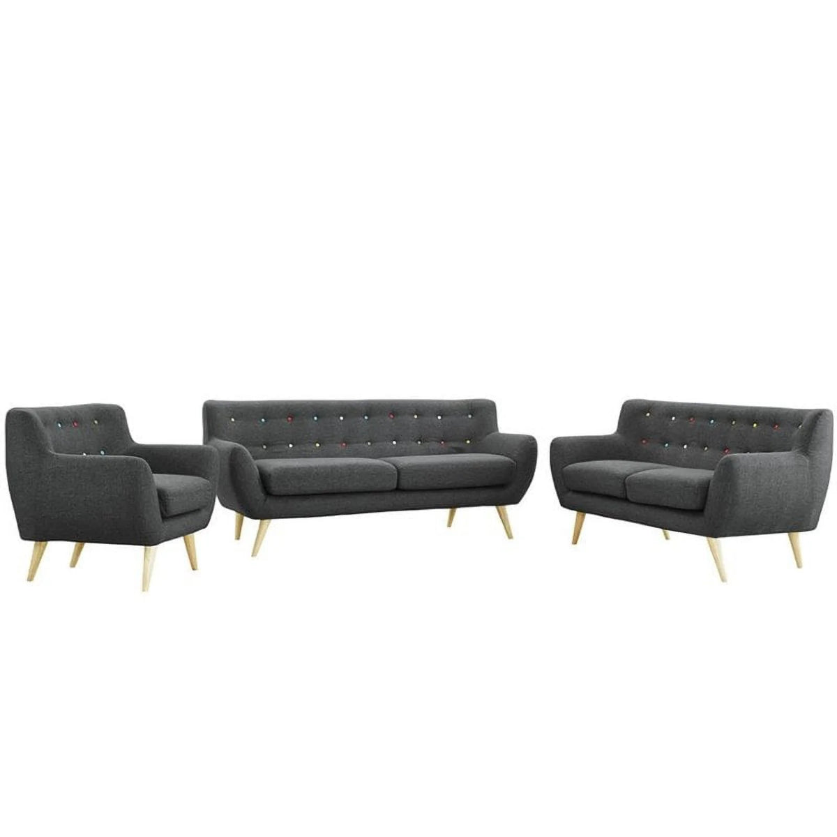 3 Piece Gray Sofa Set G9664