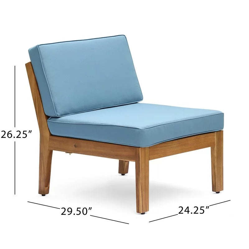 3 Seat Acacia Wood Outdoor Sofa Set W18336