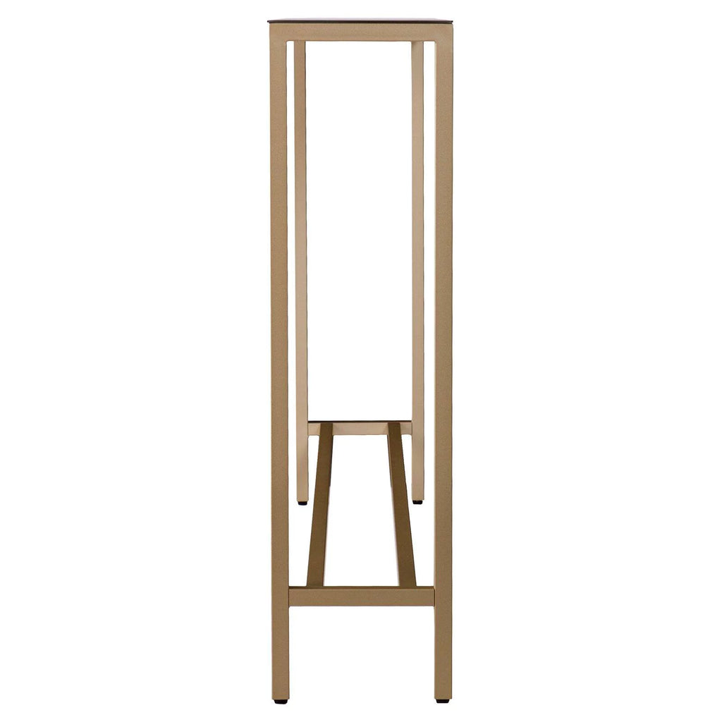 Gold Narrow Mirror Top Console Table S497