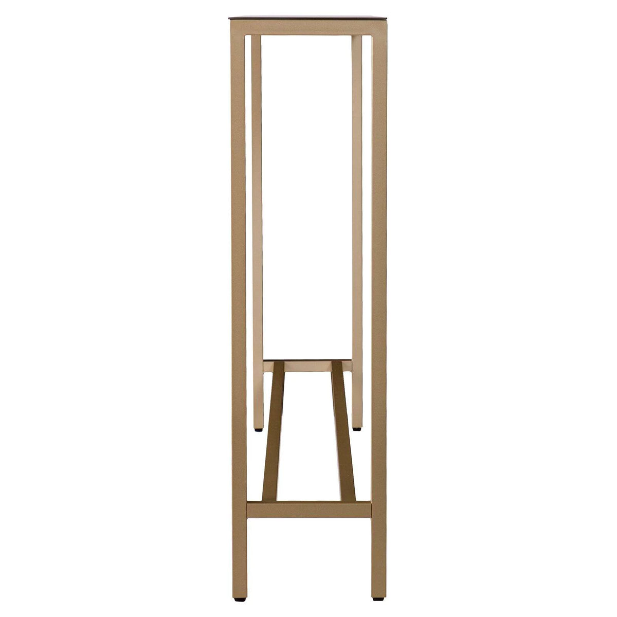 Gold Narrow Mirror Top Console Table S497