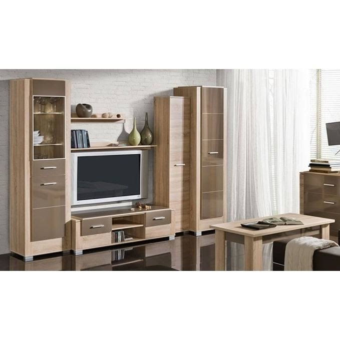 Sonoma Oak White TV Stand S54430