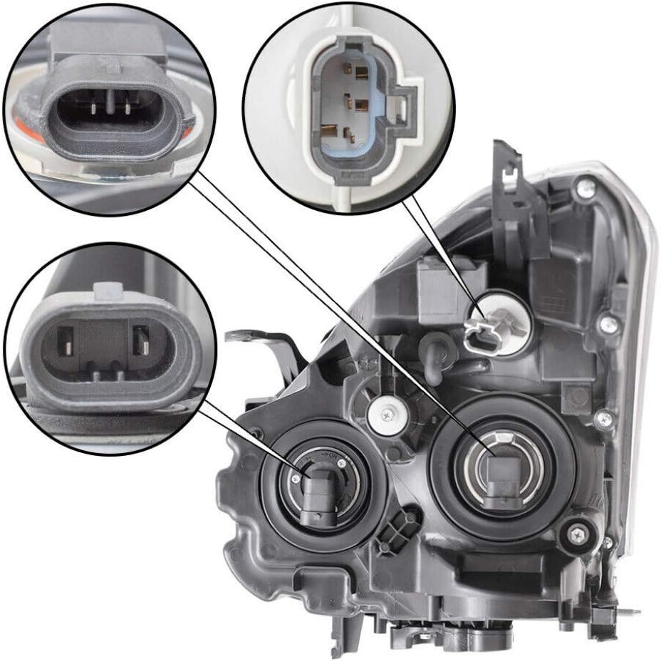 Nissan Rogue Headlight Assembly 2008 Driver Side Halogen D369