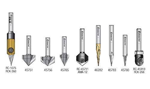 18-Pc CNC Router Bit Collection, 1/4 Shank R53343
