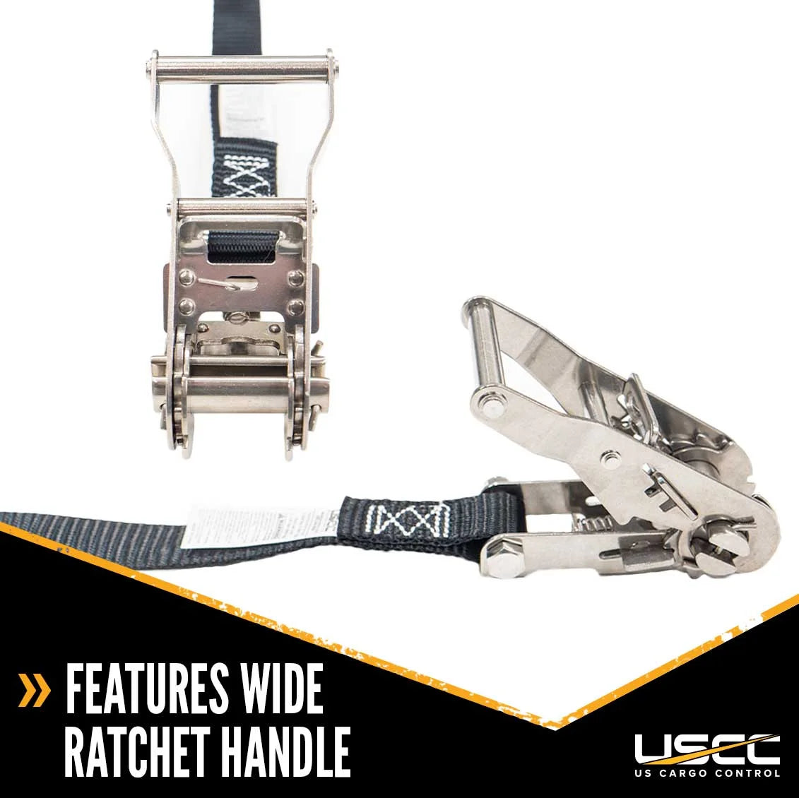 Black Stainless Steel Endless Ratchet Strap 4 Pack X839