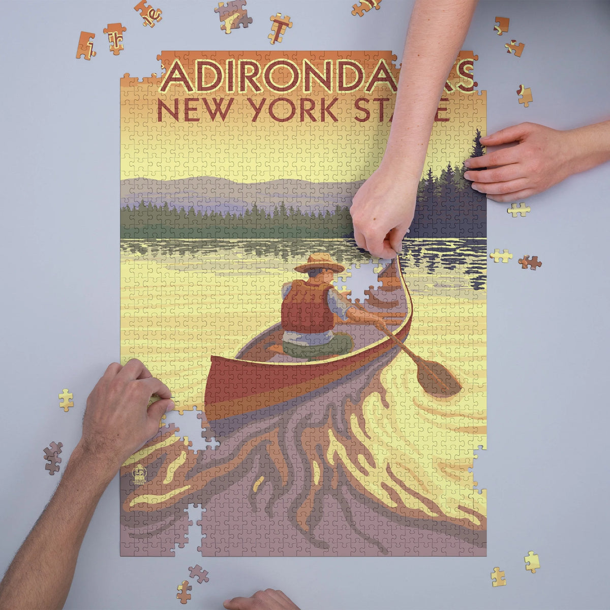 Canoe Scene 1000 Piece Jigsaw Puzzle D439