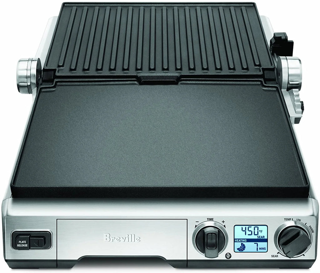 Brushed Stainless Steel Electric Countertop Grill Y268