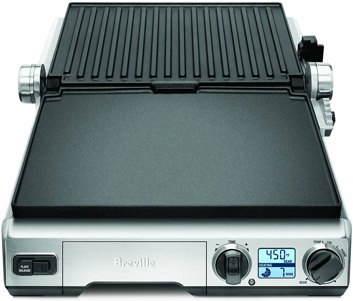 Brushed Stainless Steel Electric Countertop Grill Y268