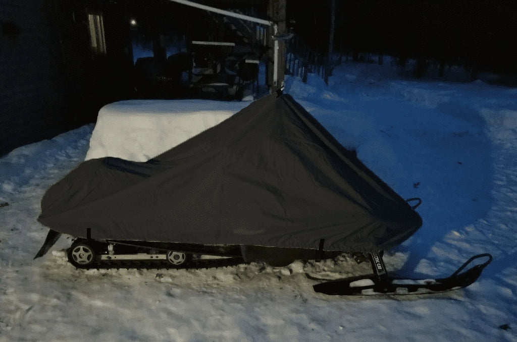 200 Denier All Black Snowmobile Cover D2615