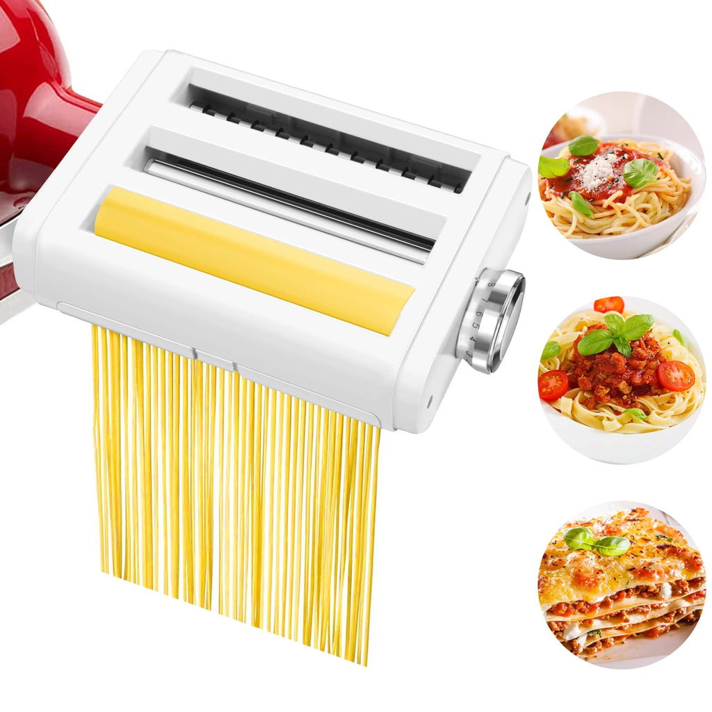 3 in 1 Pasta Maker Attachment Set with Roller and Cutters T3584