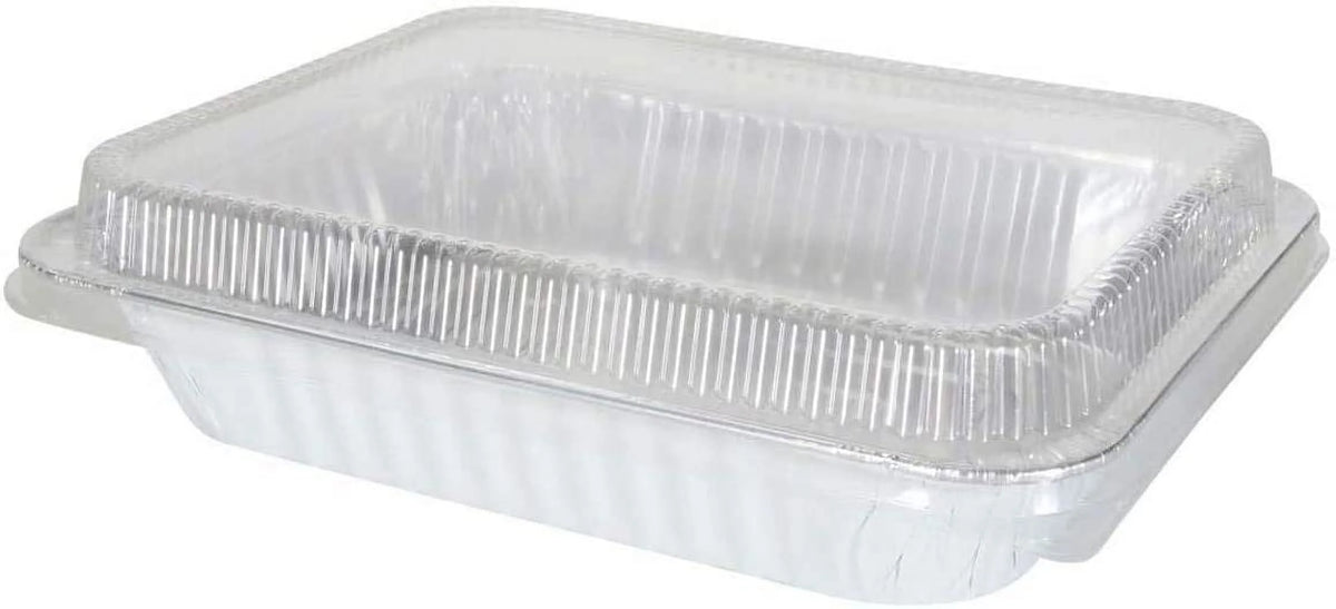 9x13 Aluminum Disposable Pans with Dome Lids Set of 40 J462195