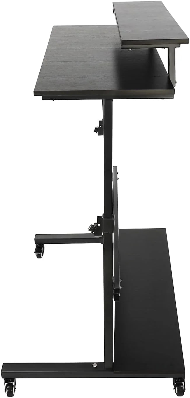 Height Adjustable Rolling Computer Desk N84780