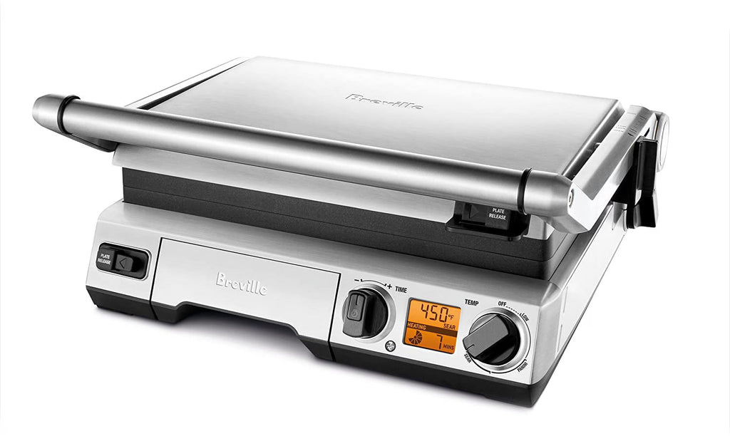 Brushed Stainless Steel Electric Countertop Grill Y268