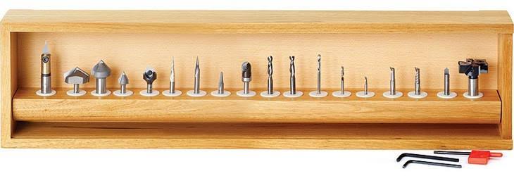 18-Pc CNC Router Bit Collection, 1/4 Shank R53343