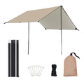 Waterproof Camping Tarp with Poles C564