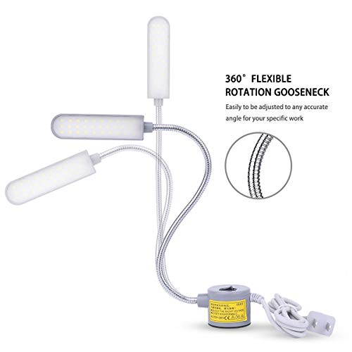 LED Sewing Machine Light 6 Watt Flexible Gooseneck Arm 2 Pack L71901