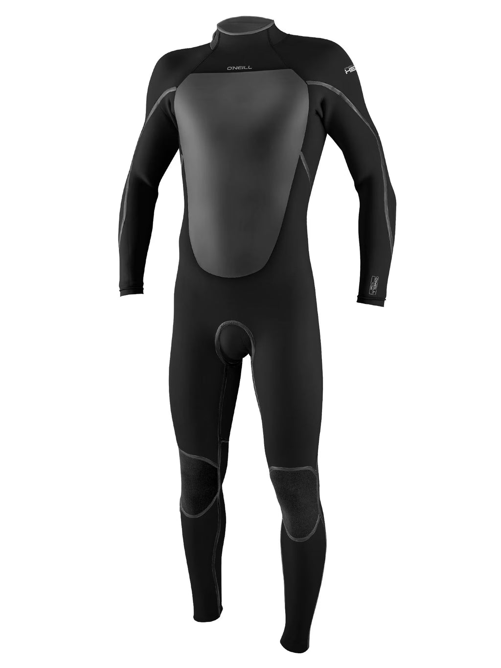 Men's 4/3mm Back zip Full Wetsuit Black U5599