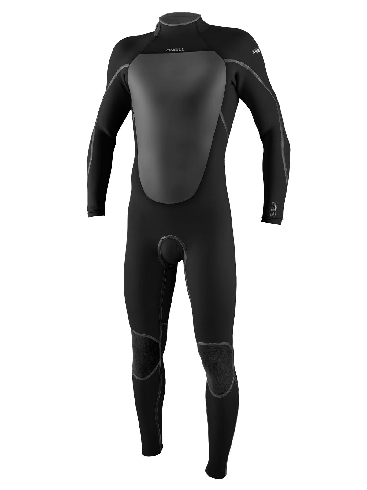 Men's 4/3mm Back zip Full Wetsuit Black U5599