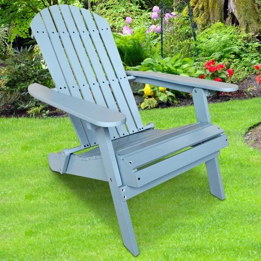 Folding Adirondack Chair Weather Resistant Plastic A66907
