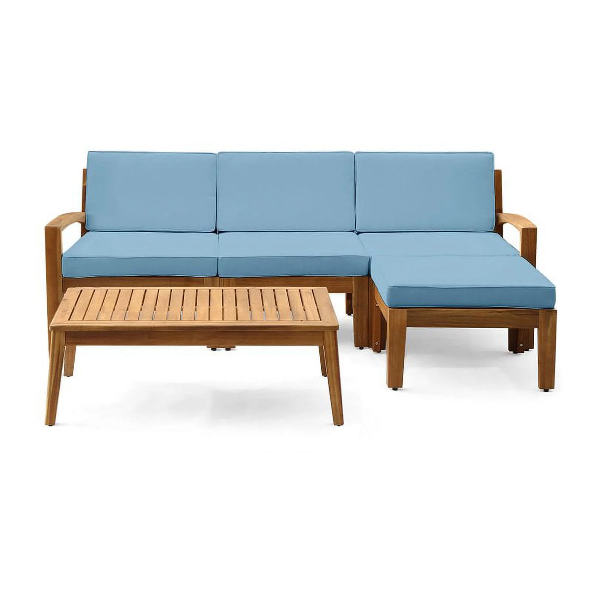 3 Seat Acacia Wood Outdoor Sofa Set W18336