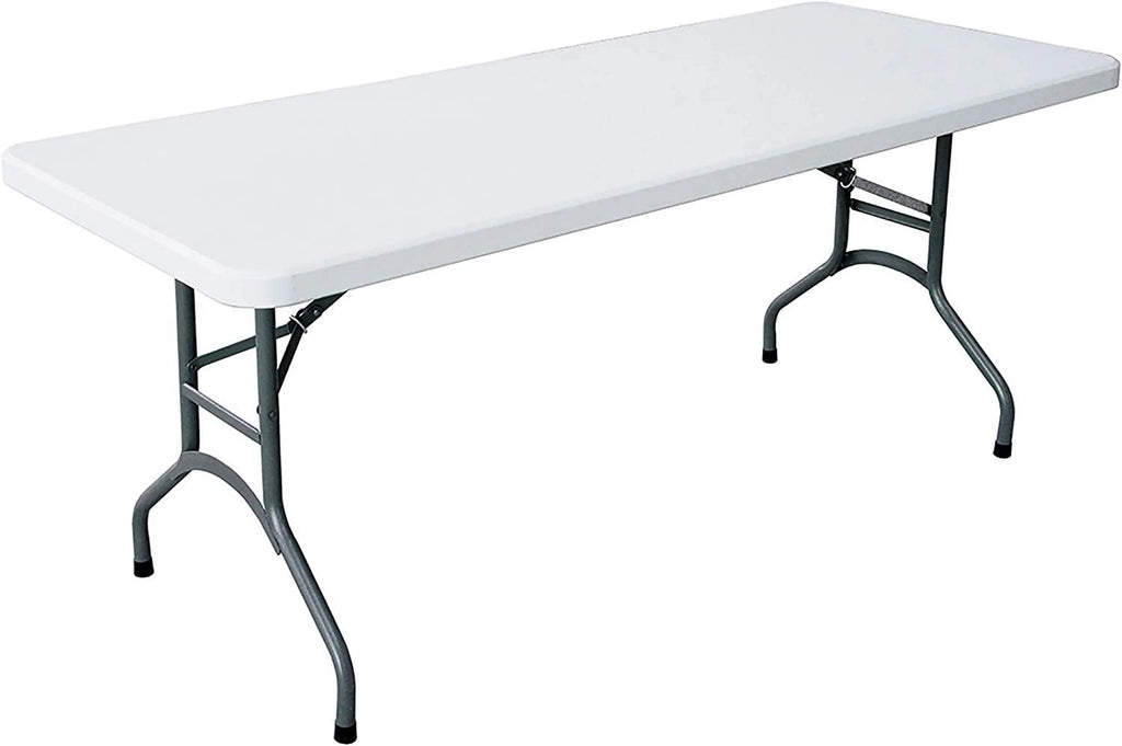 White 6 Foot Folding Table Q40543