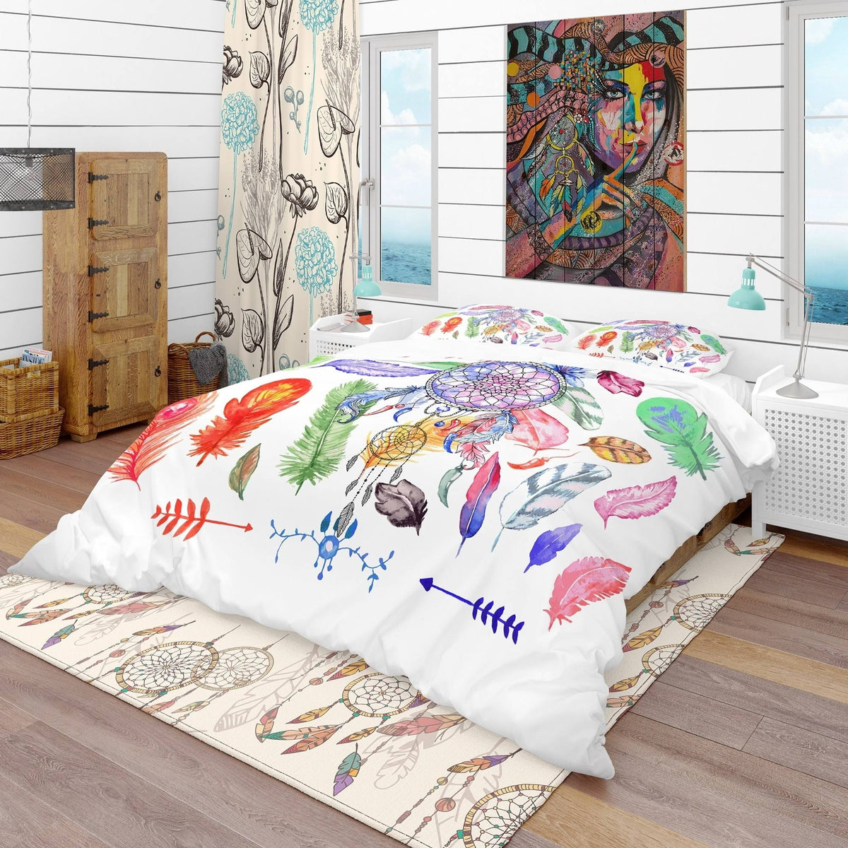 Southwestern Bedding Set - Duvet Cover & Shams Full/Queen Q492