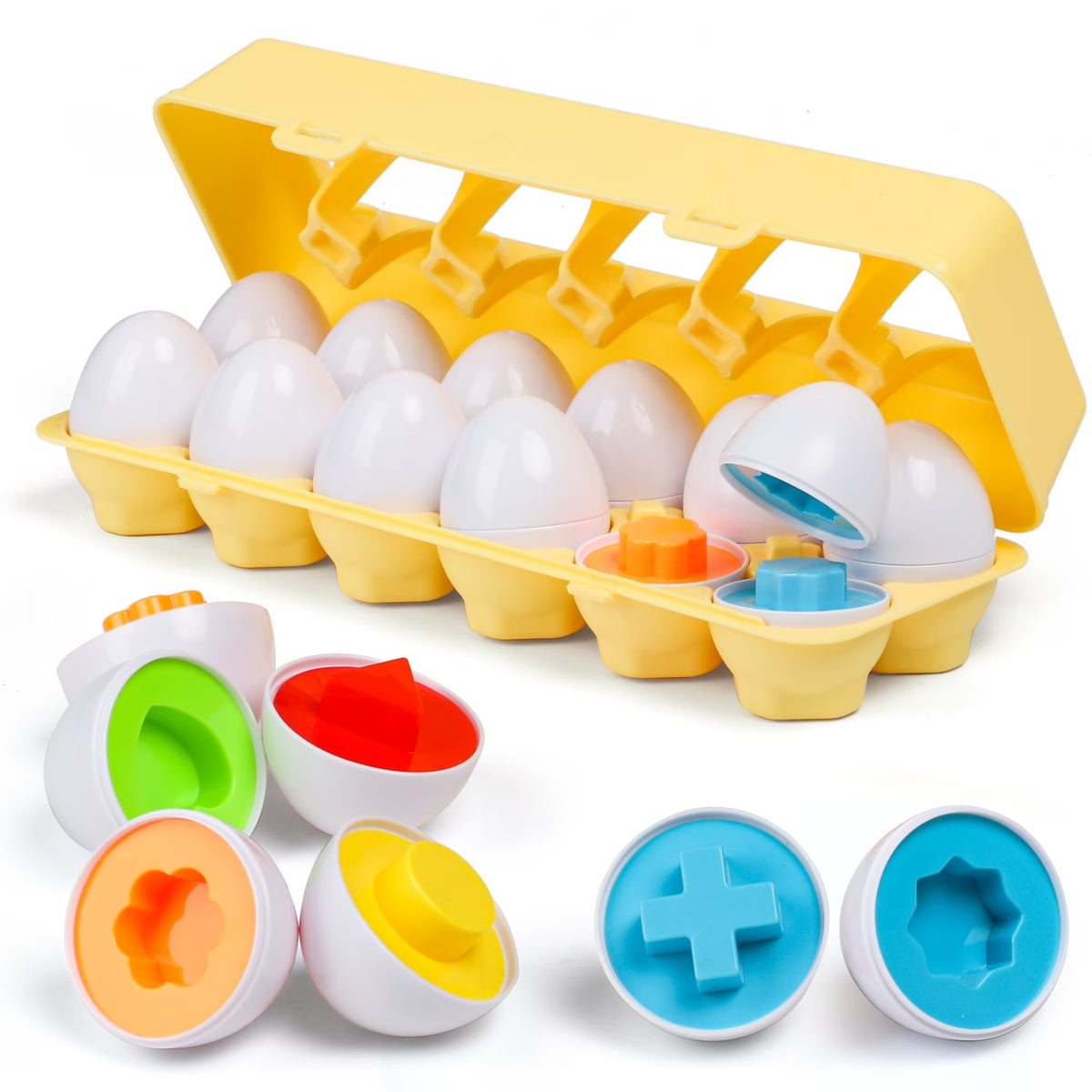 Matching Eggs with Yellow Eggs Holder Y420