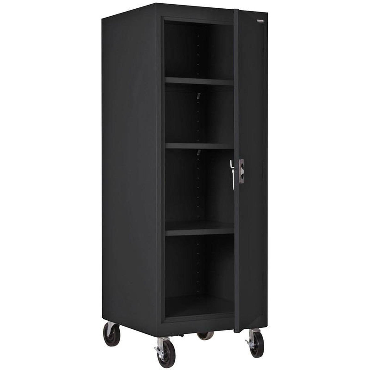 Black Mobile Storage Cabinet E479502