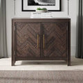 2 Door Brown Accent Cabinet B9774