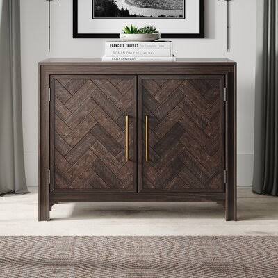 2 Door Brown Accent Cabinet B9774