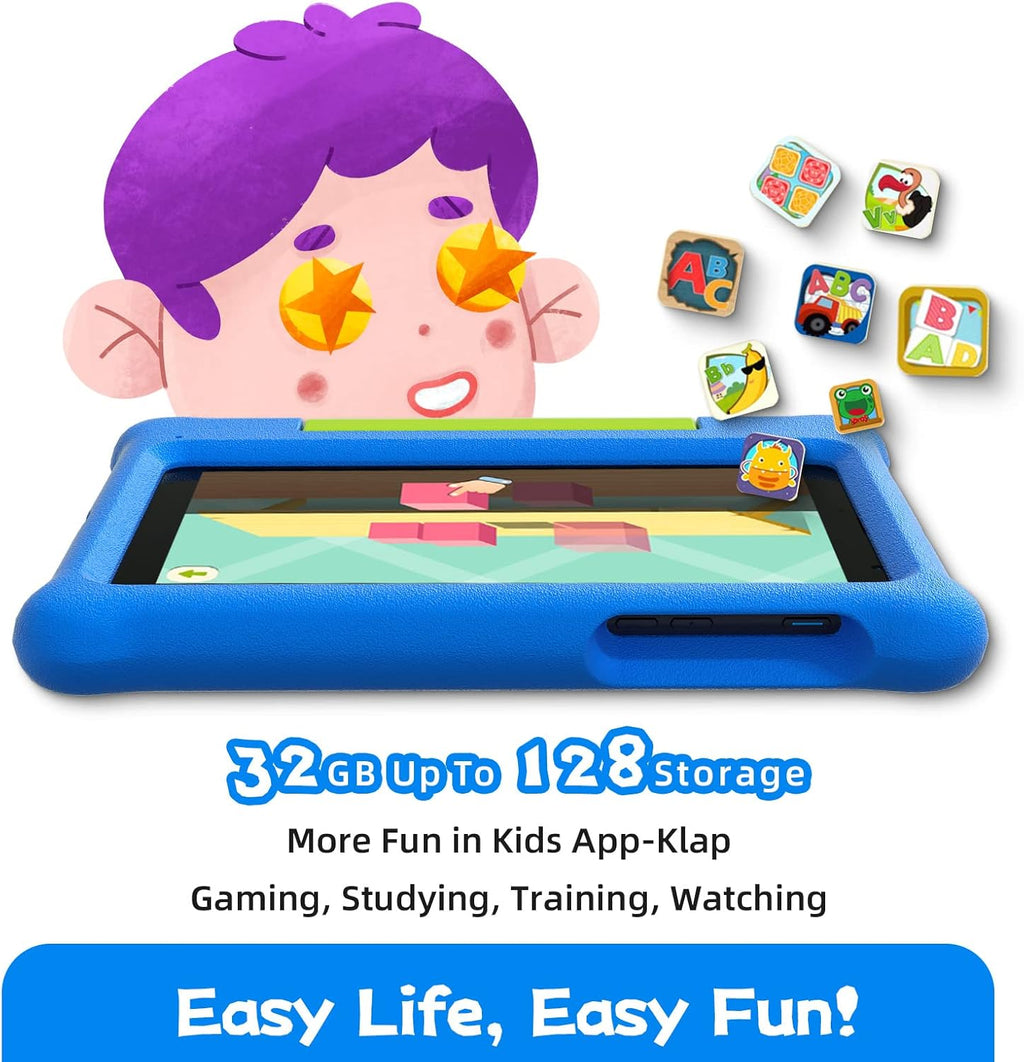 Kids Tablet 8 inch Android 11 Tablet 32GB Storage Blue G9420