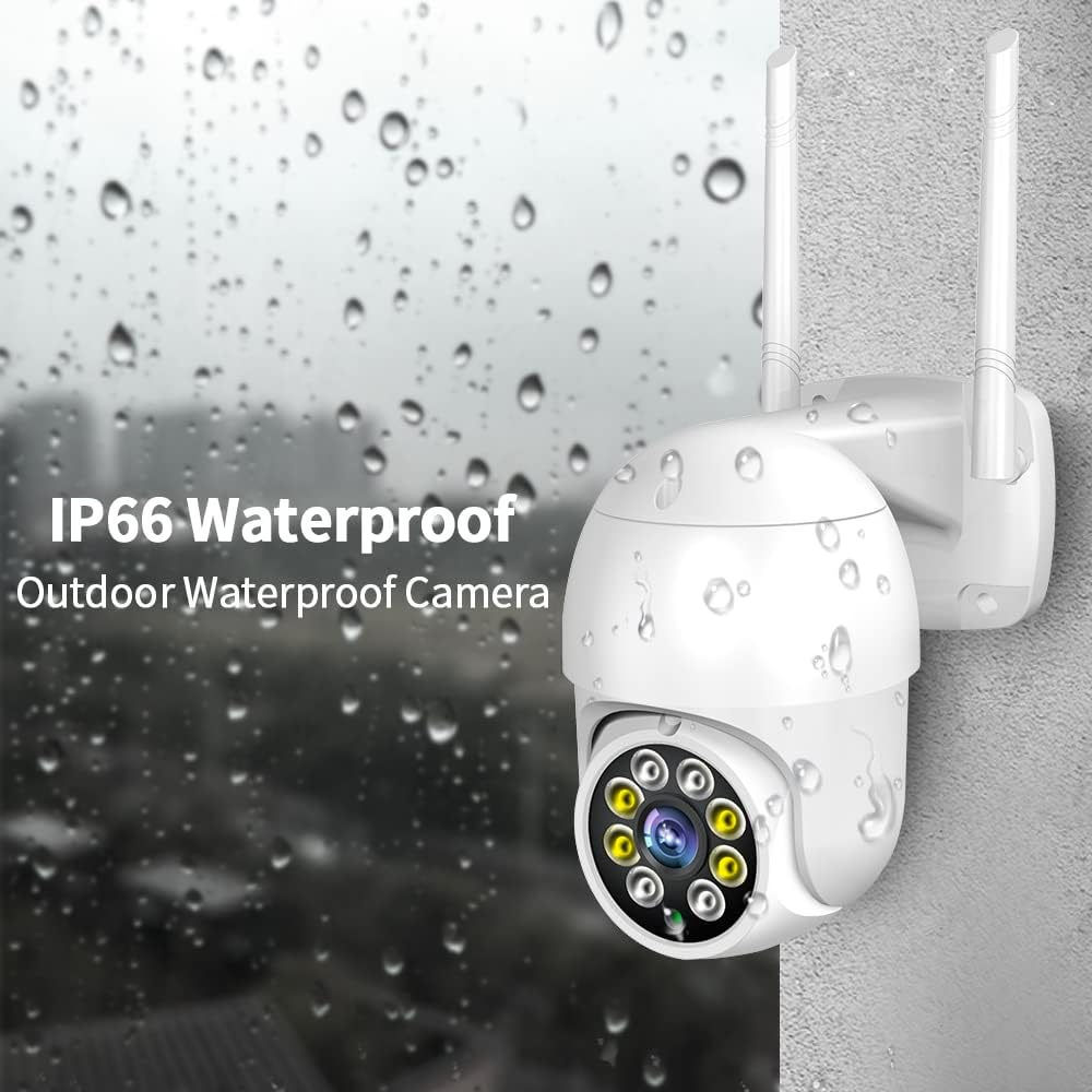 2K Wired Outdoor Security Camera with Starlight Color Night Vision and IP65 Waterproof Q79965