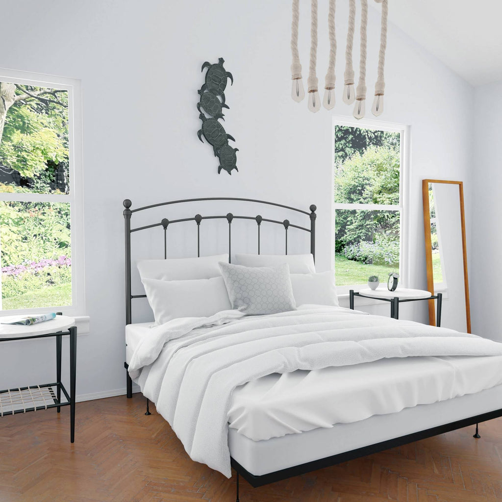 Queen Slat Headboard Ash Black E1725