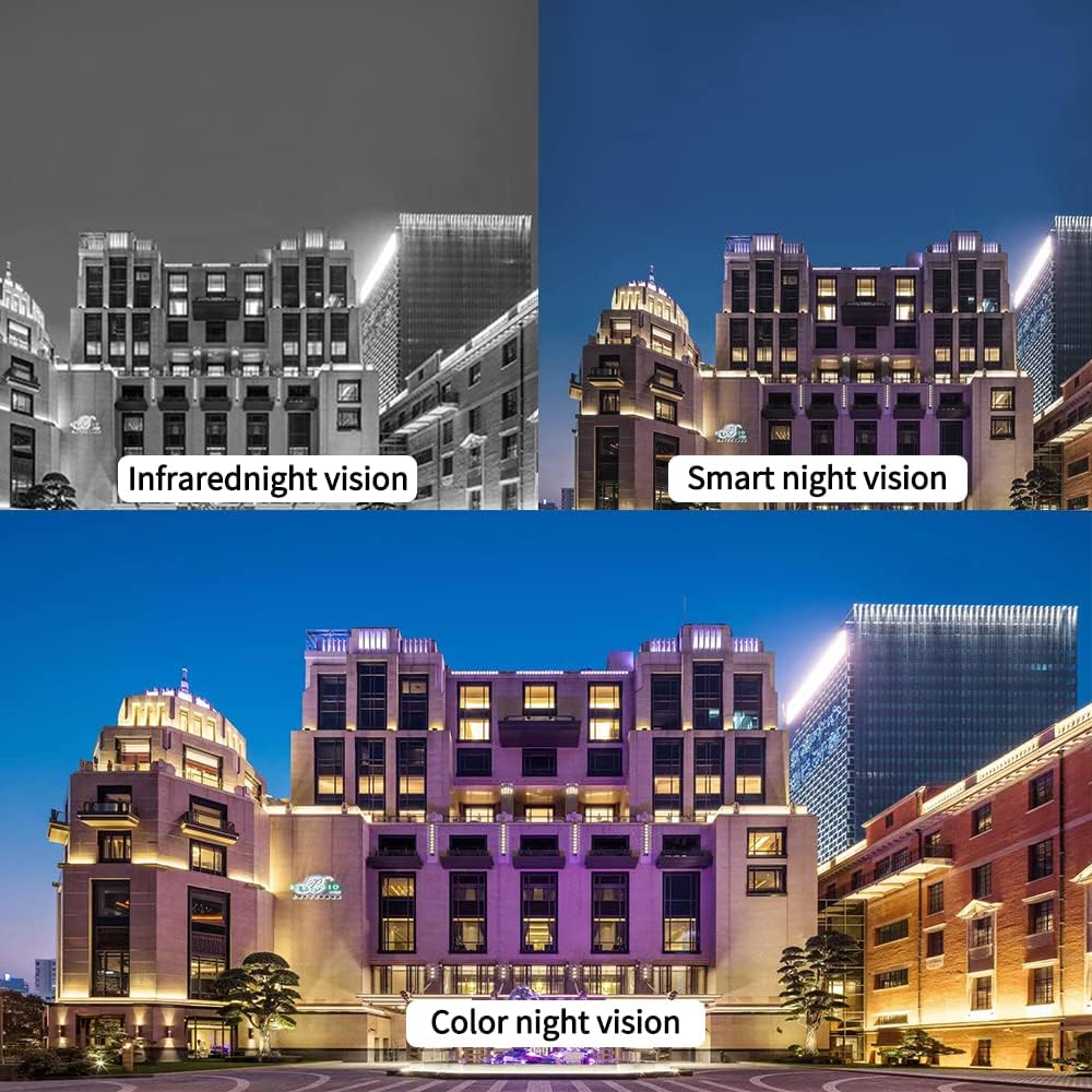 2K Wired Outdoor Security Camera with Starlight Color Night Vision and IP65 Waterproof Q79965