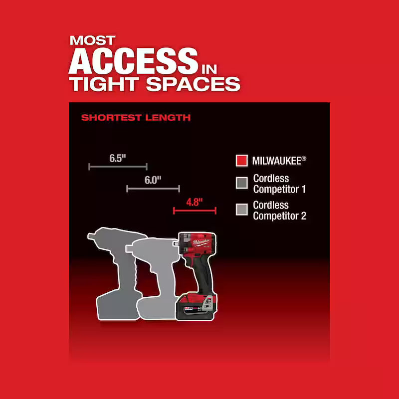 18V Lithium-Ion Brushless Cordless Compact Impact Wrench J536