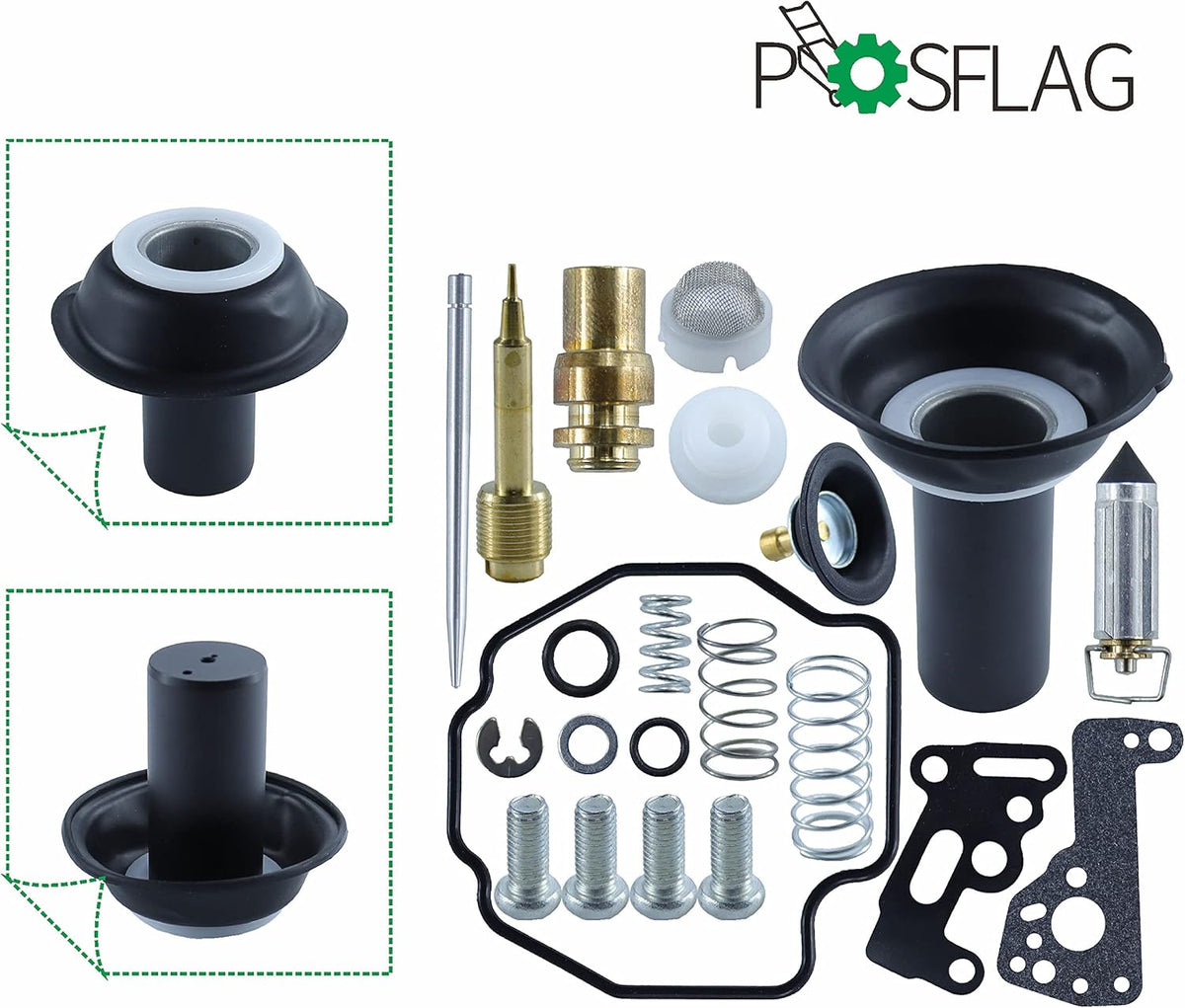 2 Pack Carburetor Repair Kit Plunger Diaphragm T8994