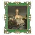 8x10 Picture Frames Moss Green with Gold Trim E82044
