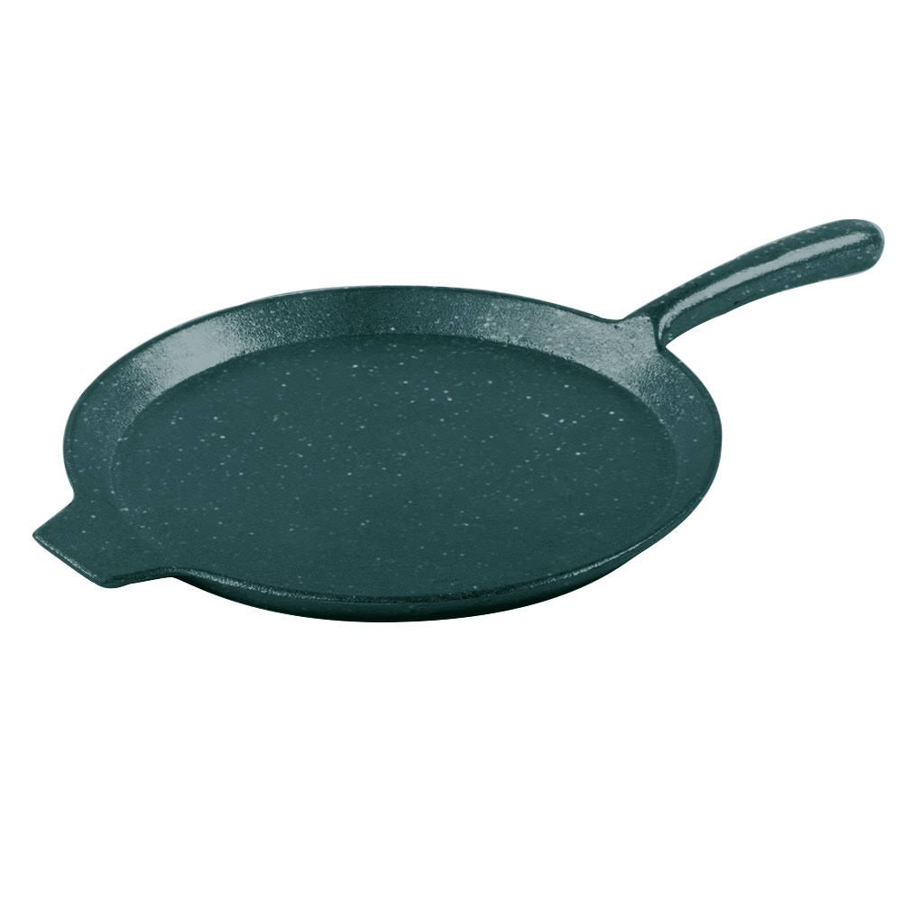 Hunter Green White Speckle 10x22 Sand Cast Aluminum Pizza Tray with Handle Y197
