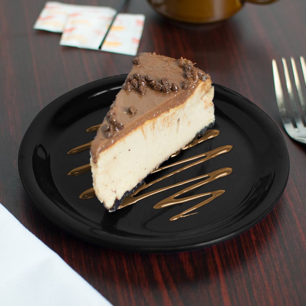 Black Melamine Narrow Rim Pie Plate B878328