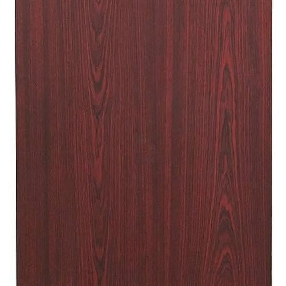Mahogany Melamine Laminate Folding Training Table P450312