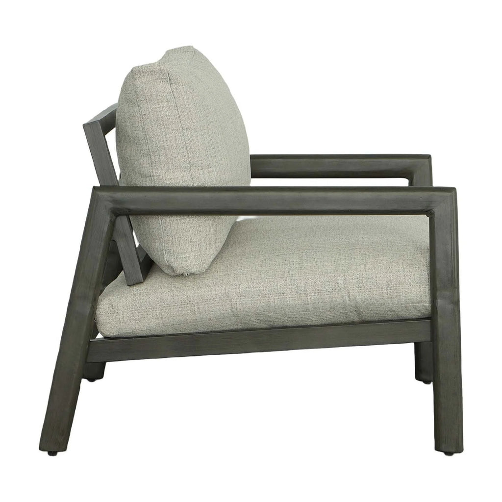 Aluminum Outdoor Lounge Chair in Gray G9447