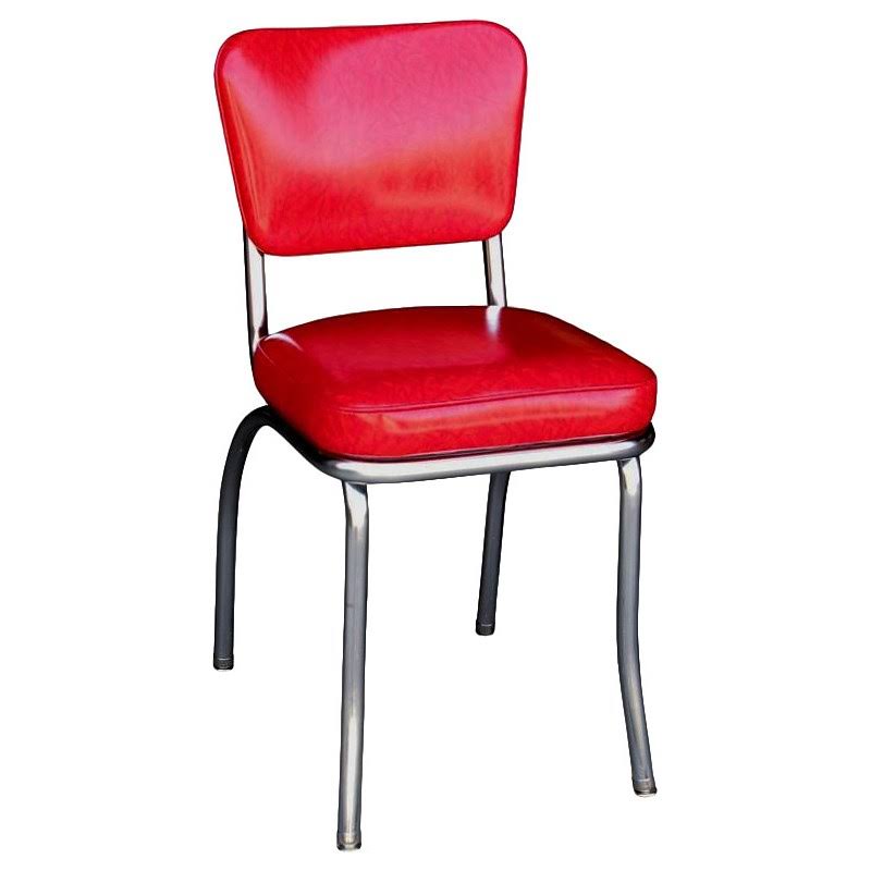 Cracked Ice Red Side Chair O9633