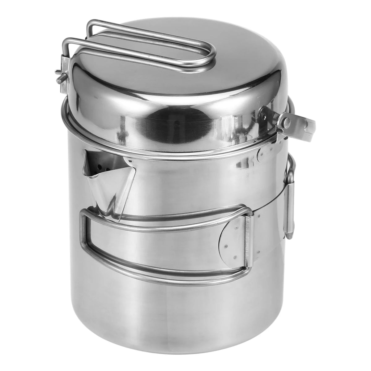 1L Stainless Steel Camping Kettle M8188