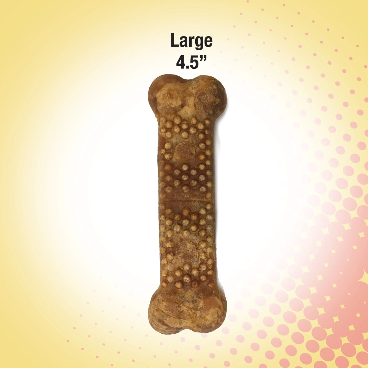 Large Edible Dog Chew Treat, Chicken Flavor, 2.2 Lbs. (18 Count) G379115