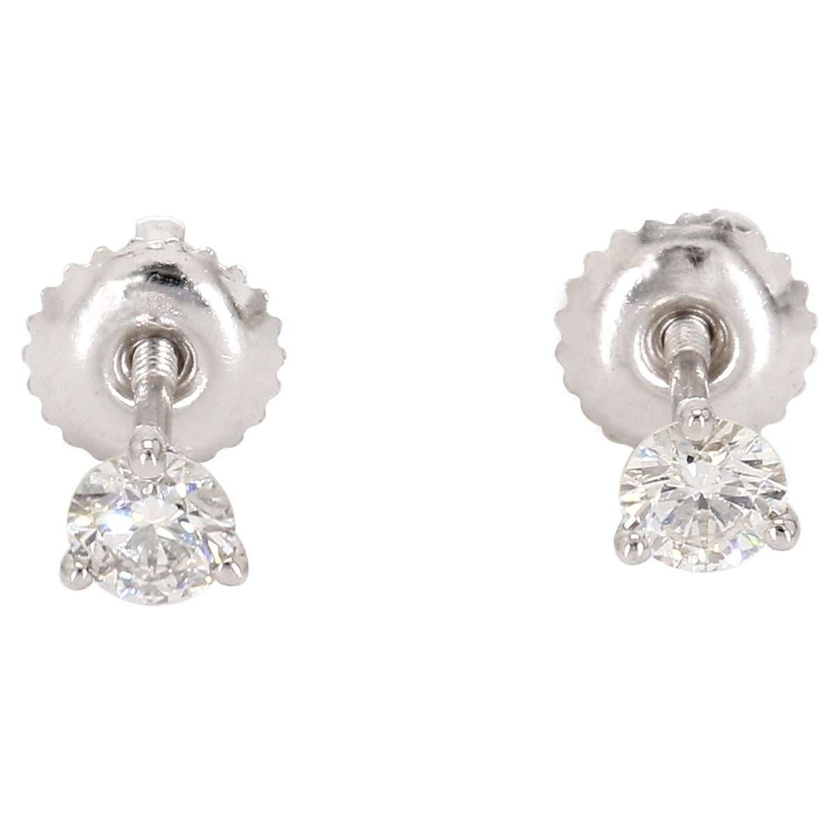 1/2 Ctw Lab-Grown Diamond Stud Earrings 14k White Gold J654436