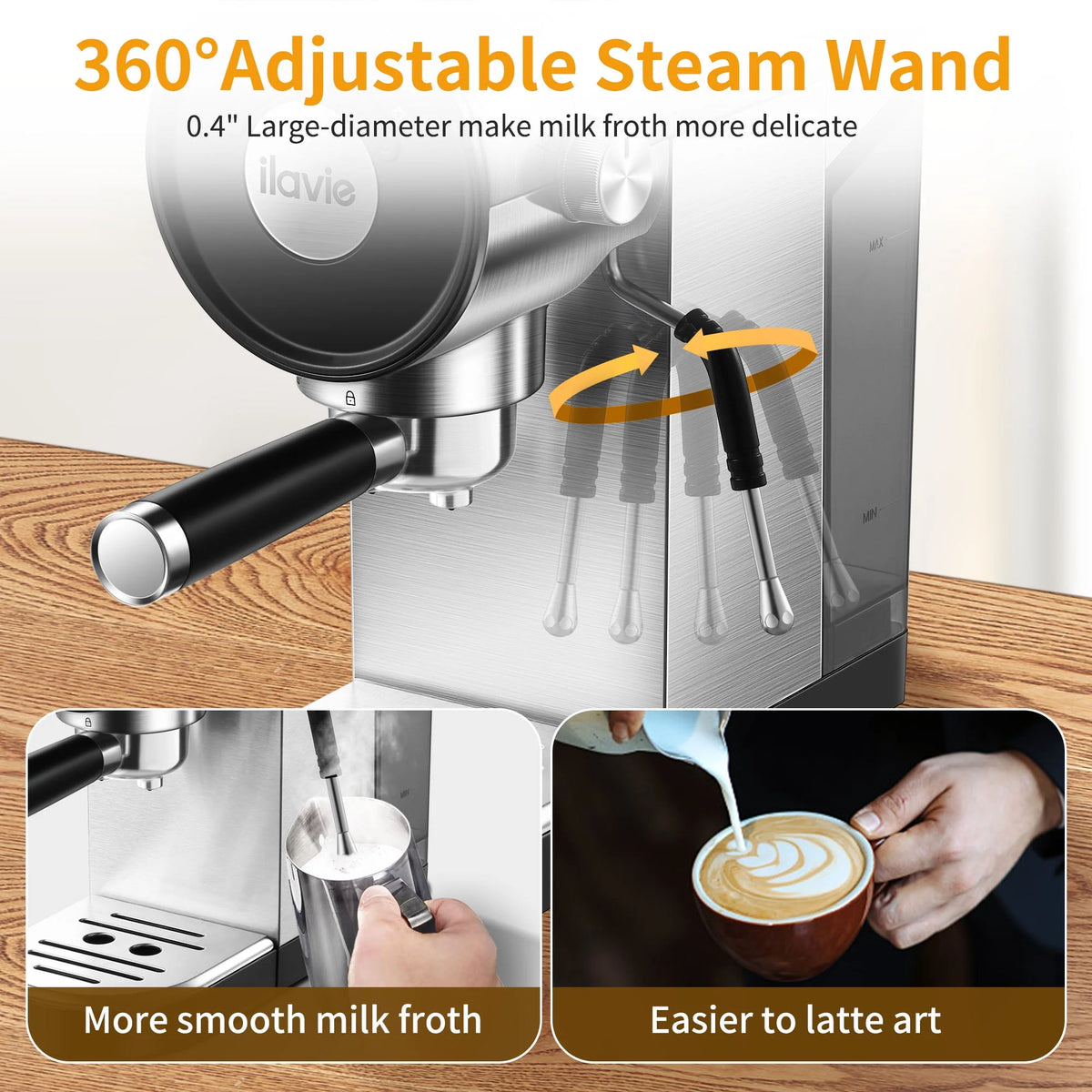 20 Bar Espresso Machine with Milk Frother Q465