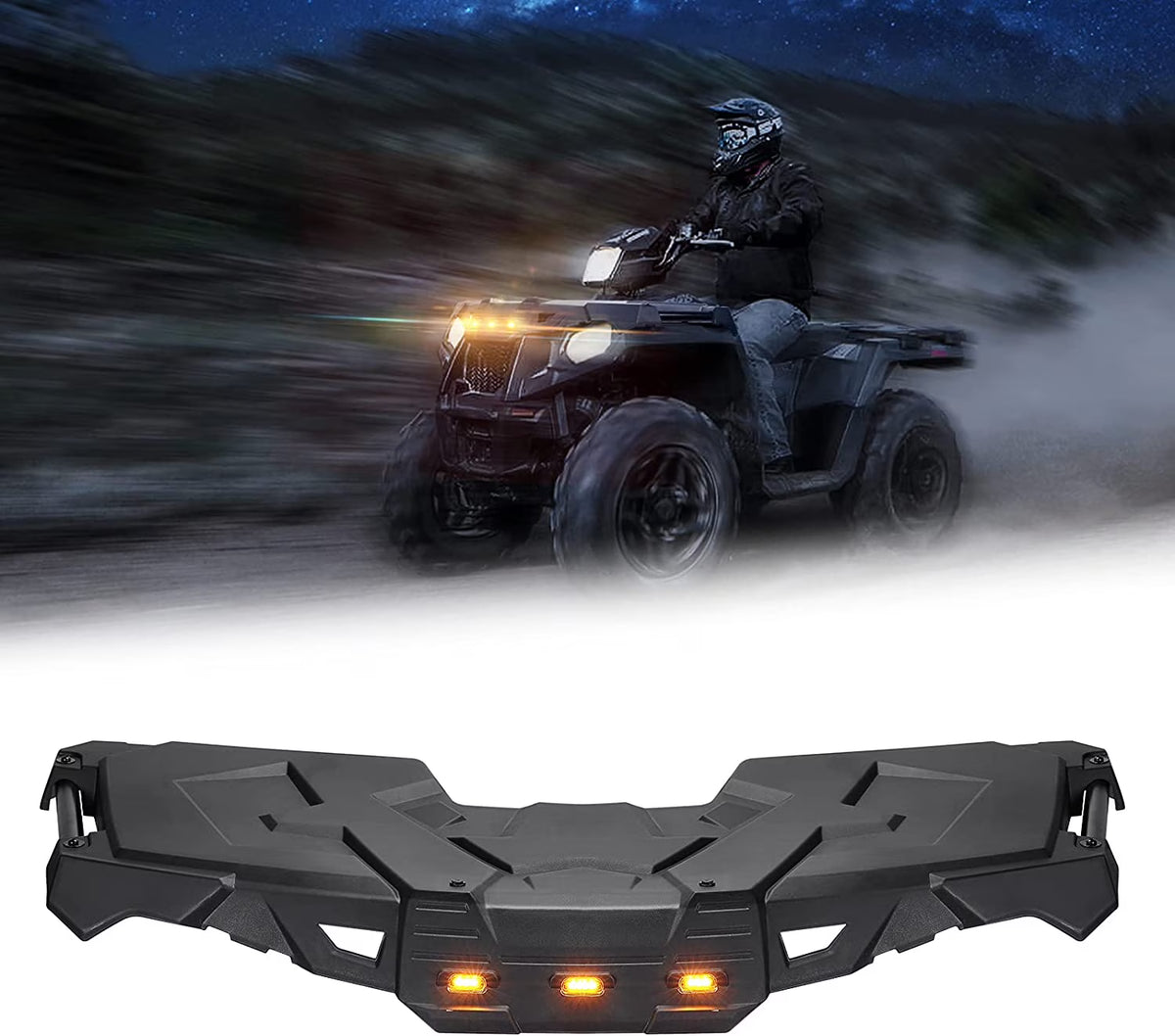 ATV Front Rack with Lights U837