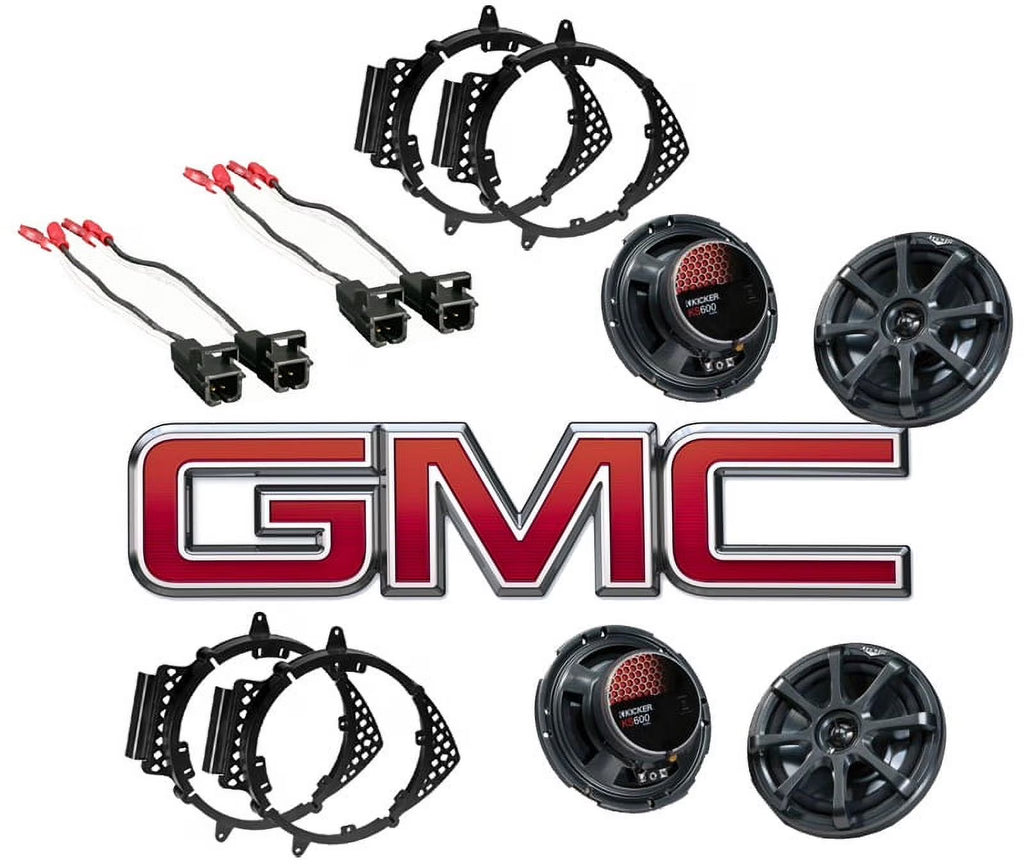 6.5" Speakers with Harness & Adapter Plates Q8102